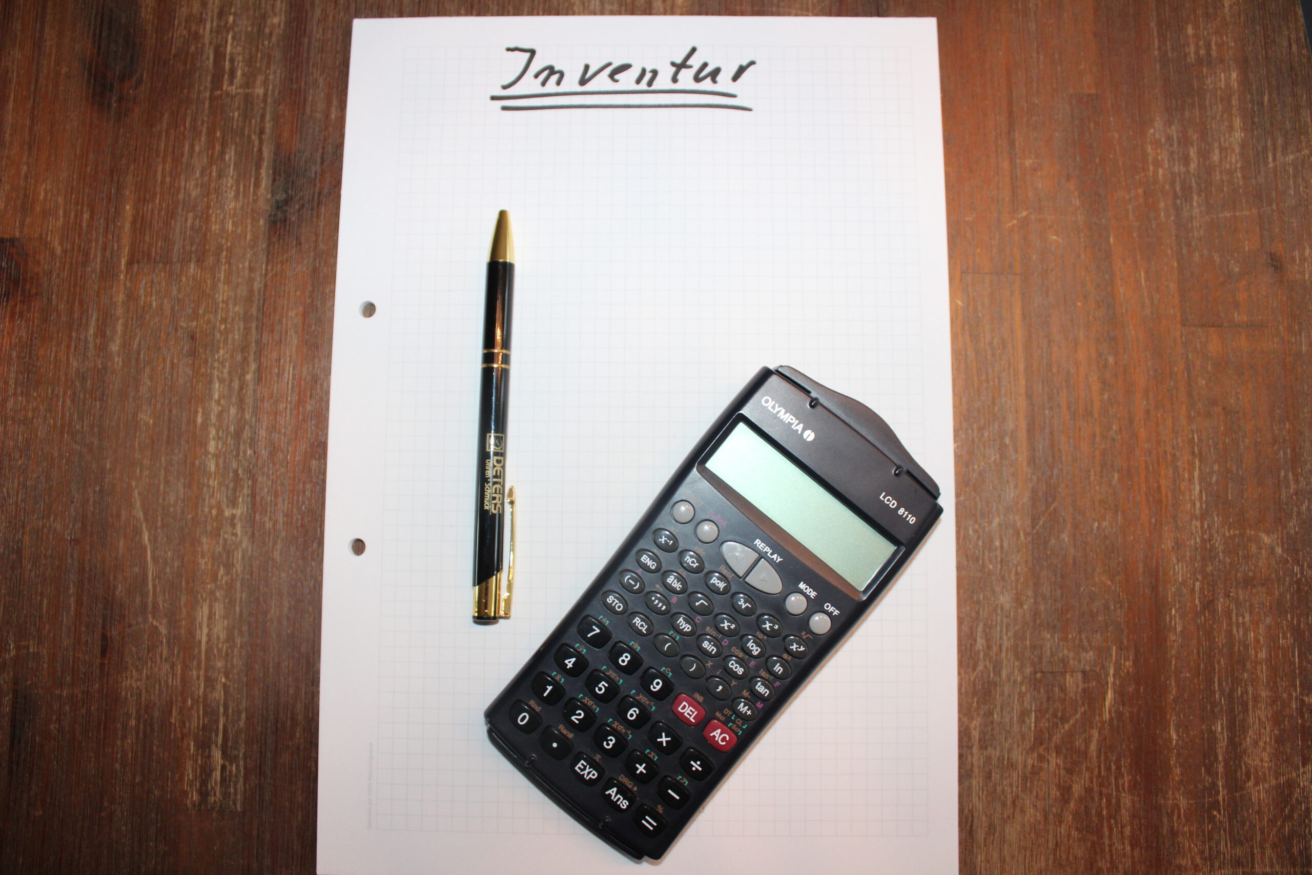 Inventur Inventur bei Deters